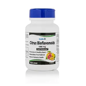 Healthvit Citrus Bioflavonoids 1000mg 60 Capsules For Healthy Heart (Cell Defense)