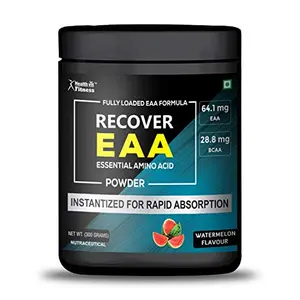 Healthvit Fitness EAA Essential Amino Acid Powder Fully Loaded EAA Formula 300gm Watermelon Flavour