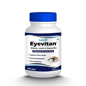Healthvit Eyevitan Eye Care With Bilberry Lutein Zeaxanthin Vitamins - 60 Tablets