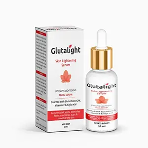 Glutalight Skin Lightening Serum with 2% Glutathione 1% Arbutin 3% Papaya Extract and 1% Kojic Acid| for Rejuvenated and Youthful Skin - 30ml