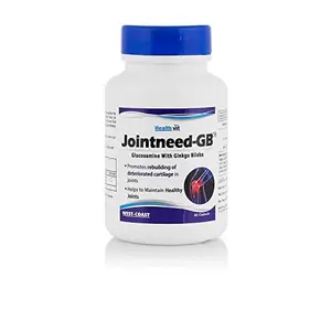 Healthvit Jointneed-GB Glucosamine 350mg Ginkgo Biloba 50mg - 60 Capsules