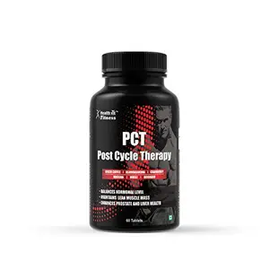 Healthvit Fitness PCT for Kidney Detox Liver Detox & Testosterone Booster Post Cycle Therapy - 60 Tablets