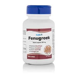 HealthVit Fenugreek Powder 500 mg (60 Capsules)