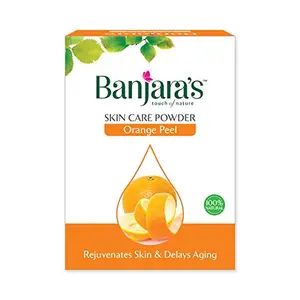 Banjara's Orange Peel Natural Skin Care Herbal Powder 200gms (100gms*2packs)