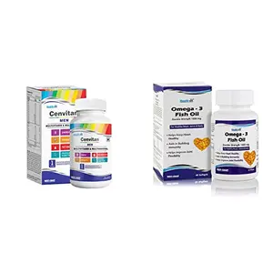 Healthvit Vitamin D3-4000 IU with Vitamin K2-55mcg for Bone Health Support- 60 Capsules & Kelp 600 mg 60 Capsules