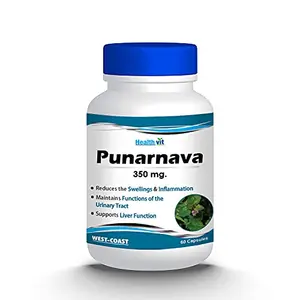 Healthvit Punarnava Powder 350mg - 60 Capsules