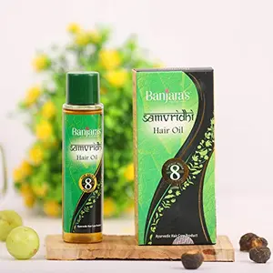 Banjara's Samvridhi Hair Oil | 250ml (125 ml X 2 Pack) Promotes Hair Growth | Reduces Hair fall | Makes Hair Stronger Thicker & Longer