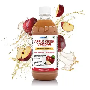HealthVit Apple Cider Vinegar with Mother of Vinegar Unfiltered - 500 ml