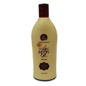 Keo Karpin Herbal Massage Sandal-Oil with Olive Oil Neem and Turmeric (1X200ml)