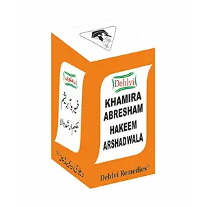 Dehlvi Khamira Abresham Hakim Arshad Wala Useful in anxiety palpitation weak memory & general debility (250g)