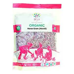 Arya Farm Certified Organic Horse Gram Seeds Kulthi Dal ( Grown Without Chemicals and Pesticides Horsegram Pulse Dal Kollu ) 500 g