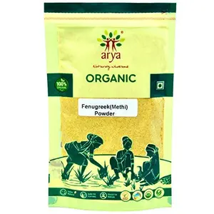 Arya Farm Certified Organic Edible Fenugreek Methi Powder (300gm) 3 x 100 g