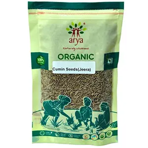 Arya Farm Certified Organic Jeera Whole Cumin Seeds 100g ( Grown Without Using Chemicals and Pesticides Wellness Spice Jeeragam Jeerage ) 100g