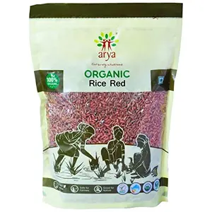 Arya Farm Certified Organic Red Rice 1 Kg ( Grown Without Using Chemicals and Pesticides )