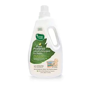 Mother Sparsh Plant Powered Baby Laundry Liquid Detergent With Bio - Enzymes and Eucalyptus Oil | Without Dyes & Optical Brighteners -1 Litre