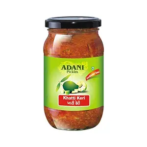 Adani Spices Khatti Keri | Mango Pickle | Aam ka Achaarlass Bottle 400gm