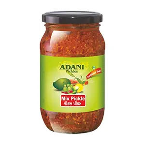 Adani Spices Mix Pickle (400gm)lass Bottle