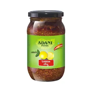 Adani Spices Hot Lemon | Hot Lime | Khatta Limbu Pickle 400gmlass Bottle