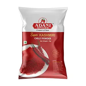 Adani Spices Super Kashmiri Red Chilli | Chilly Powder 1kg