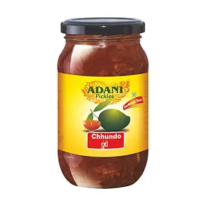 Adani Spices | Gujarati Sweet Mango Chhundo Pickle 450gm Glass Bottle