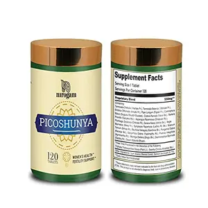 Nirogam Picoshunya | 120 tablets a bottle| PCOS Supplements for Women | For Irregular Periods | Weight Management | Hormonal Imbalance | Supports Ovulation | Pure Safe Ingredients |