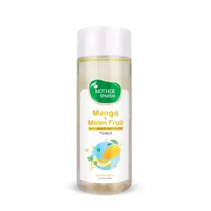 Mother Sparsh Mango & Melon Fruit Anti-Oxidant Rich Glowing Face Toner | With Hyaluronic Acid & Pro Vitamin B5 | 100% Vegan - 200ml