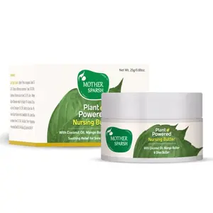Mother Sparsh Plant Powered Nursing Butter With Coconut Oil Mango Butter & Shea Butter | For Sore & Cracked Nipples - 25GM
