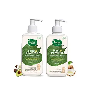 Mother Sparsh Plant Powered Natural Baby Lotion and Baby Wash (200ml Each)