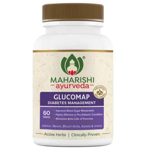 Maharishi Ayurveda Glucomap | Natural Glucose Regulator | Improves Blood Sugar Metabolism | Clinically Tested | 60 Tablets