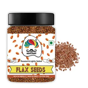 Mr. Merchant Roasted Flax Seeds (300 gm (Jar Pack ))
