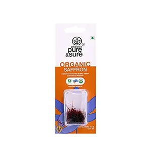Pure & Sure Organic Kesar Saffron Whole Spices 0.5g