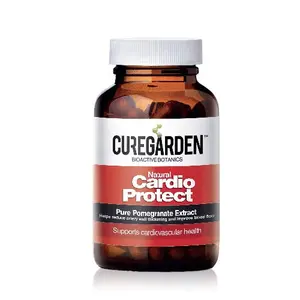 Curegarden Cardio Protect Pomegranate Extract; Natural Heart Health Support Manage Blood Pressure Slows Arterial Wall Thickening Healthy Blood Flow