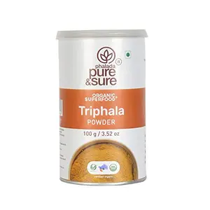 Pure & Sure Organic Triphala Powder | Triphala Churna Powder | 100 gms.