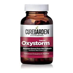 Curegarden Oxystorm Natural Endurance Enhancer with powers from Red Spinach (Amaranthus)| Boosts Blood Circulation Improves Cardiovascular Functions