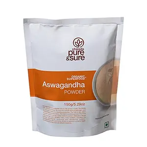 Pure & Sure Organic Ashwagandha Powder | Ayurvedic Ashwagandha Powder | 150 gms.