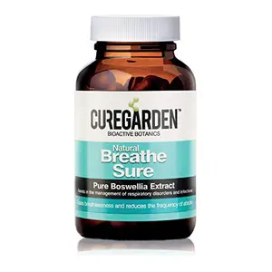 Curegarden Breathe Sure - Natural Solution for Respiratory Disorders Breathing Difficulties & Infections using Boswellia Serratta Extract