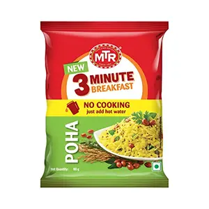 MTR 3 Mins Breakfast Poha Pouch 60g