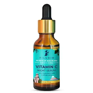 Pilgrim 5% Vitamin C Face Serum (Oil Based) for glowing skin with Hyaluronic acid | Vitamin c serum for radiant skin | Women & Men | Korean Skin Care | Vegan & Cruelty-free | 30ml