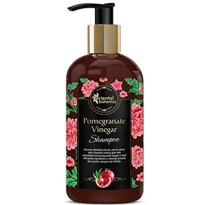 Oriental Botanics Pomegranate Vinegar Shampoo 300 ml with Pomegranate Vinegar that Protects & Strengthens Hair | Cruelty Free & Vegan | Paraben Free | No SLS/SLES