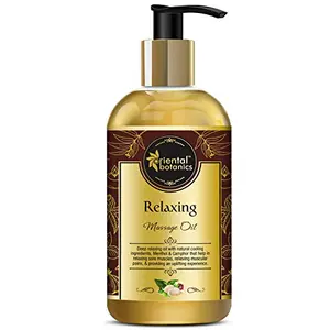 Oriental Botanics Relaxing Body Massage Oil 200 ml with Natural Oils For Relaxed & Replenished Skin | Cruelty Free & Vegan | Paraben Free | No Mineral Oils