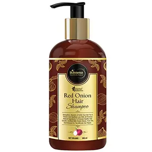 Oriental Botanics Red Onion Hair Shampoo 300 ml with Red Onion Oil for Strong & Healthy Hair | Cruelty Free & Vegan | Paraben Free | No SLS/SLES
