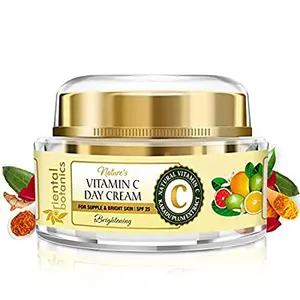 Oriental Botanics Nature's Vitamin C Face Brightening Day Cream SPF 25 50 g | Infused with Natural Vitamin C Kakadu Plum that Moisturizes & Brightens Skin | Cruelty Free & Vegan | Paraben Free