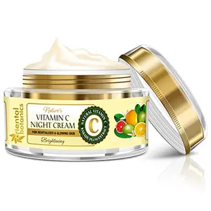 Oriental Botanics Nature's Vitamin C Brightening Face Night Cream 50 g with Natural Vitamin C Kakadu Plum for Radiant & Smooth Skin | Cruelty Free & Vegan | Paraben Free