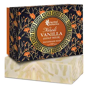Oriental Botanics Neroli & Vanilla Handmade Luxury Soap 125 g | with Premium Natural Extracts that Nourishes & Hydrates Skin | Cruelty Free & Vegan | Paraben Free | No SLS/SLES