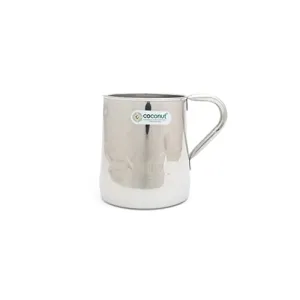 Coconut Stainless Steel Plain Coffee Mug/Milk Mug/Juice Mug/Coffee Cups & Mugs - 1 Piece Silver 600ml