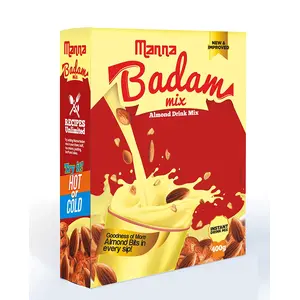 Manna Instant Badam Drink Mix 200 Gms Refill Pack