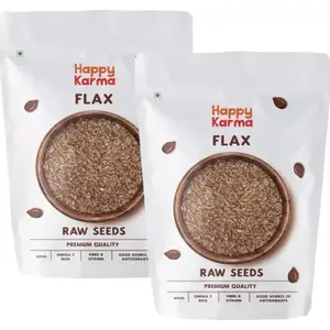 Happy Karma Raw Flax Seeds 400g * 2