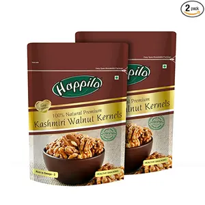 Happilo Premium 100% Natural Kashmiri Walnut Kernels 200g (Pack of 2)