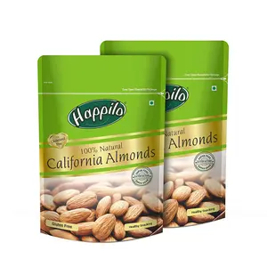 Happilo 100% Natural Premium Californian Almonds 200g (Pack of 2)