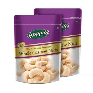 Happilo 100% Natural Premium Whole Cashews 200g (Pack of 2)